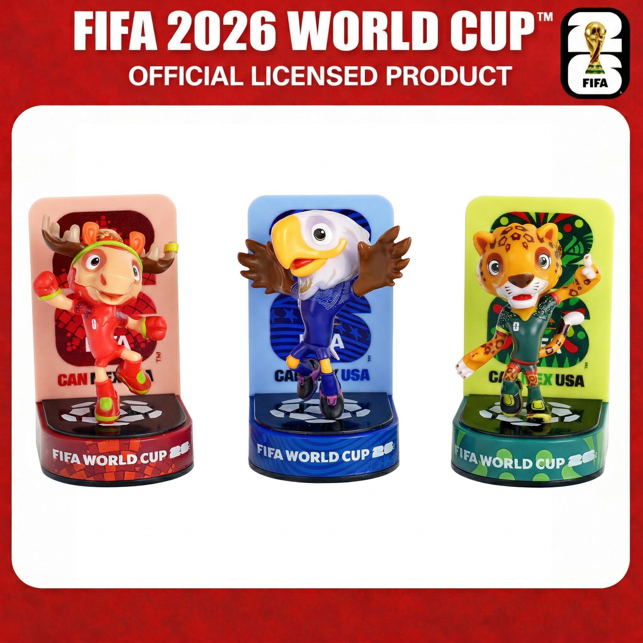 ⚽FIFA World Cup 2026™ Official Mascot Mini Figurine Set (2.3in)