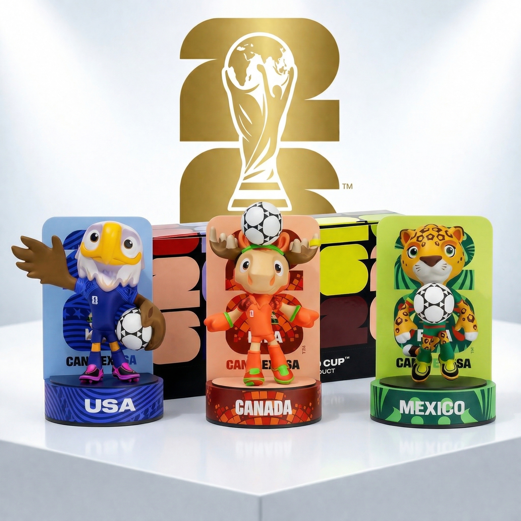 FIFA World Cup 2026™ Official Mascot Mini Figurine Set (2.3in)