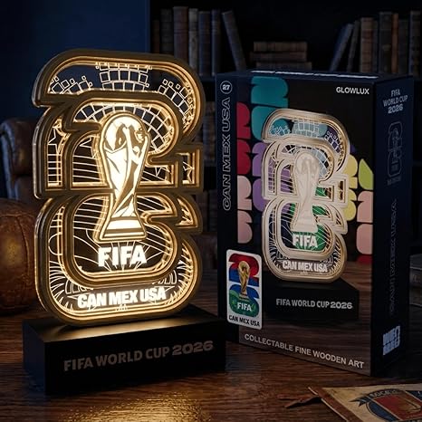FIFA World Cup 2026 Official Licensed Collectible Display with White LED Glow