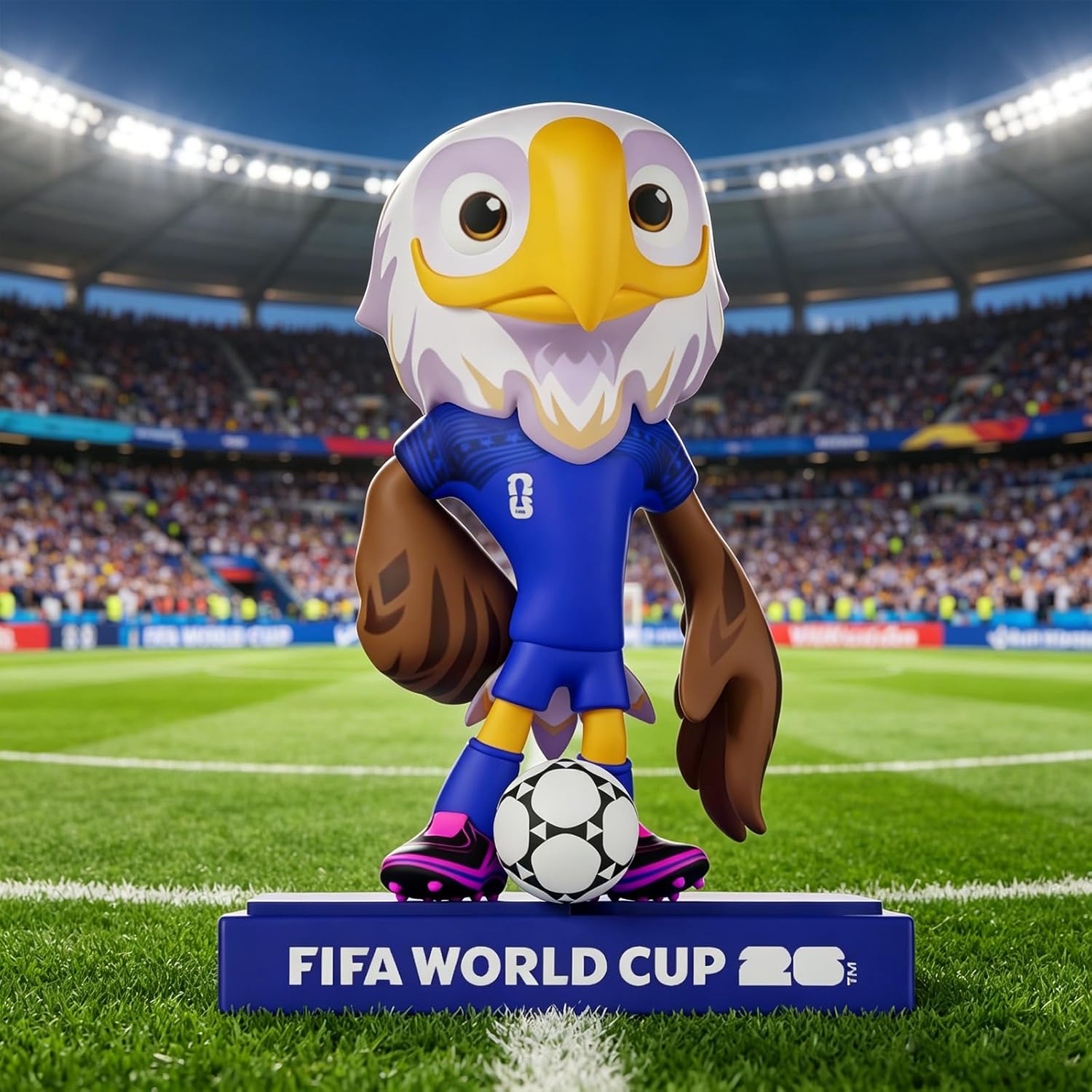 FIFA 2026 World Cup Official Licensed Mascot 5 Inch Figurines Set of 3 (Maple, Zayu & Clutch)