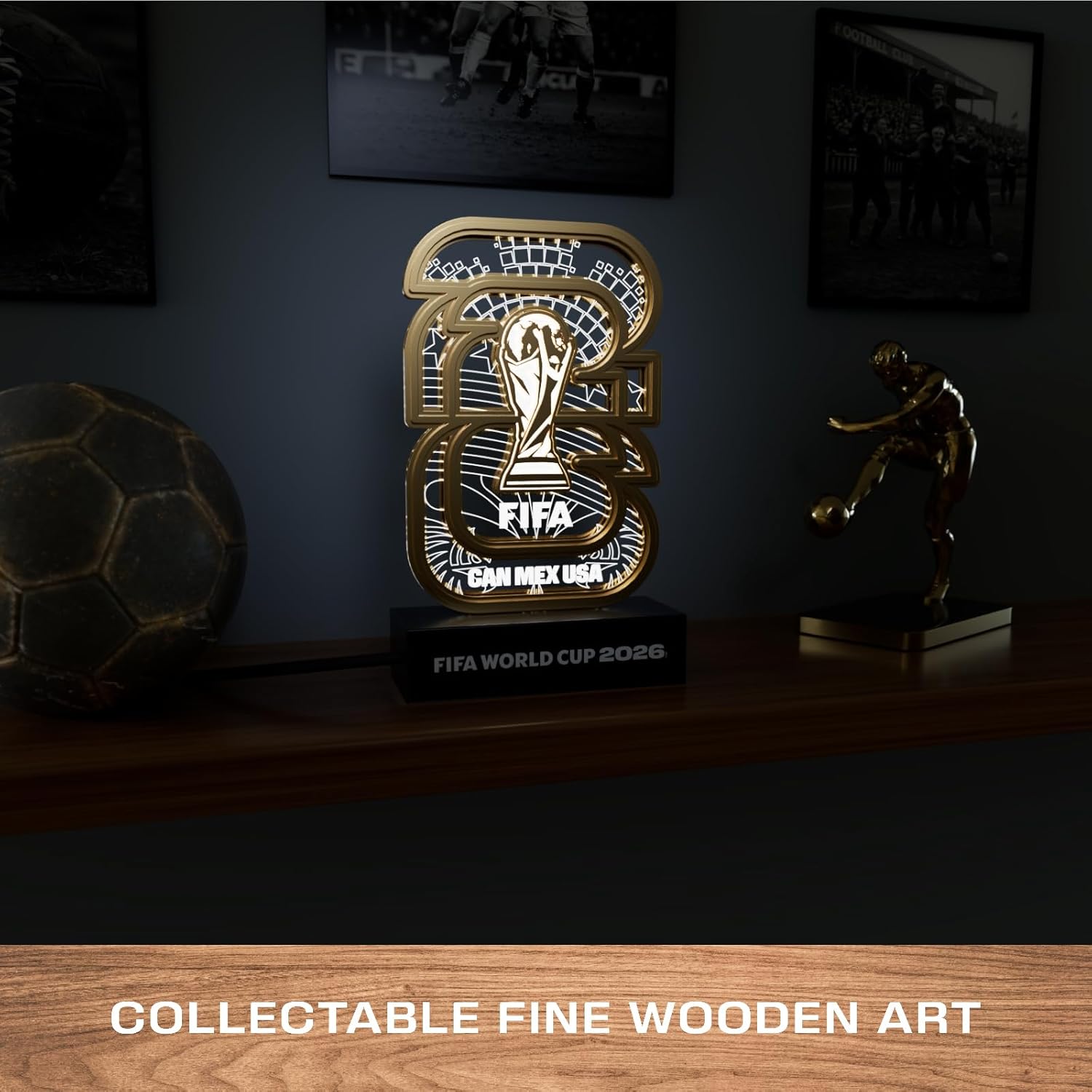 FIFA World Cup 2026 Official Licensed Collectible Display with White LED Glow
