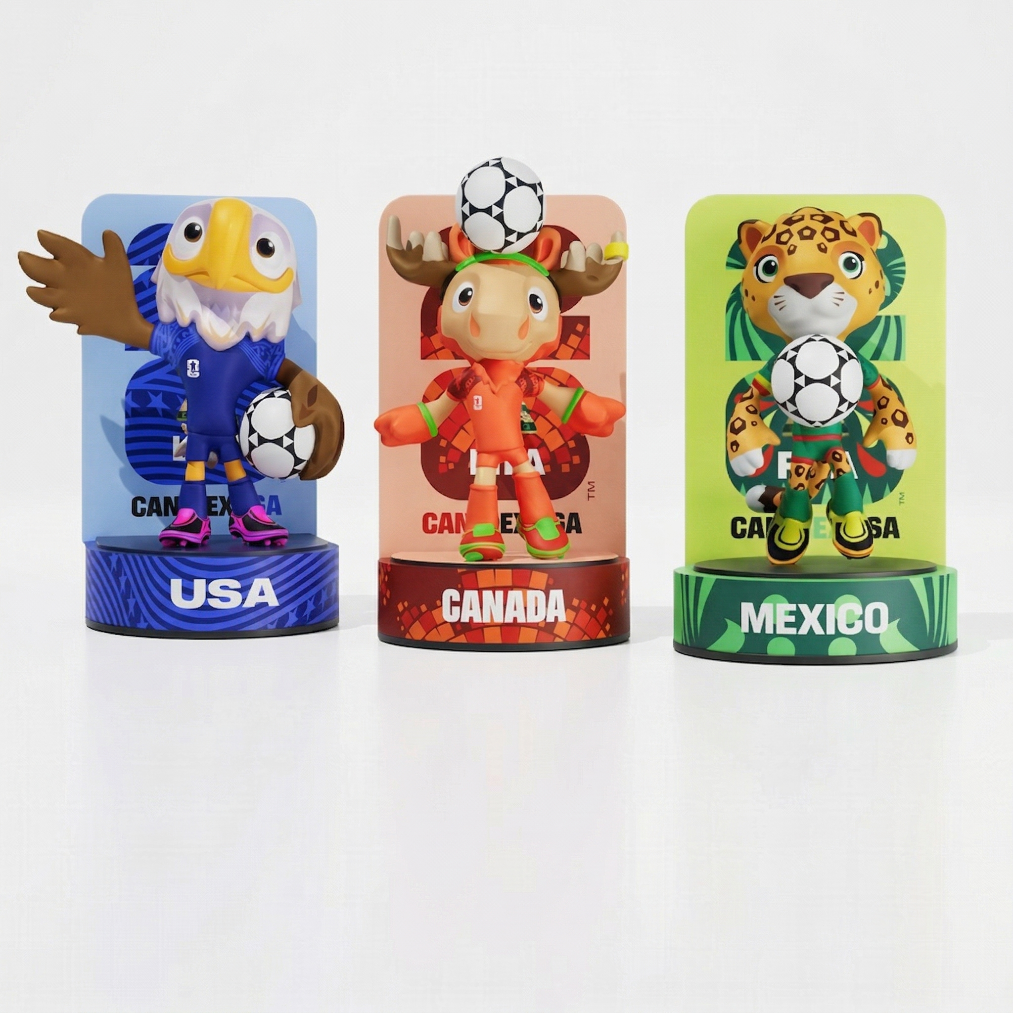FIFA World Cup 2026™ Official Mascot Mini Figurine Set (2.3in)