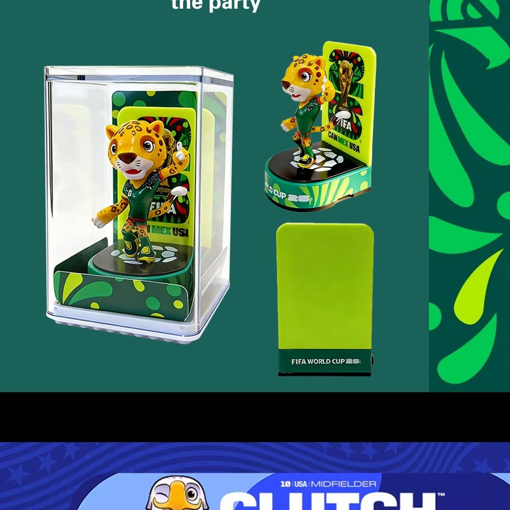 【Official FIFA Licensed】 2026 FIFA World Cup Mascot Collection Set (Canada Maple, Mexico Zayu, USA Clutch, 3 Pcs/Set, 6cm/2.36inch) Collectible Soccer Figurine Model Fan Memorabilia Gift