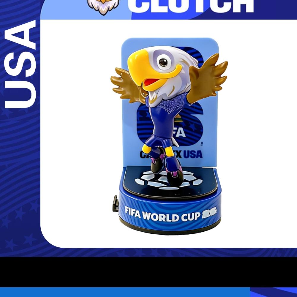 【Official FIFA Licensed】 2026 FIFA World Cup Mascot Collection Set (Canada Maple, Mexico Zayu, USA Clutch, 3 Pcs/Set, 6cm/2.36inch) Collectible Soccer Figurine Model Fan Memorabilia Gift