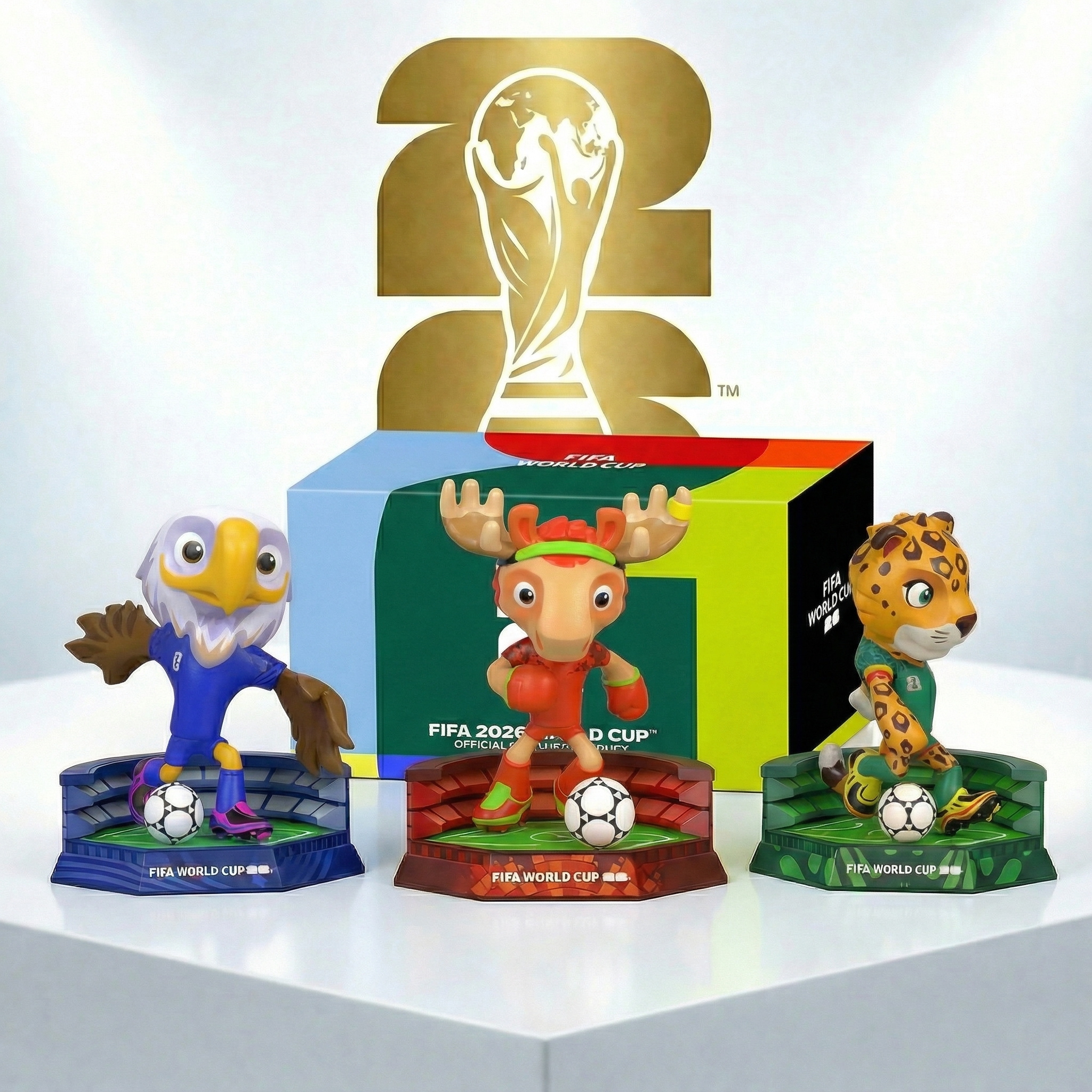 FIFA World Cup 2026 Official Mascot Figurine Set 9cm(3.5in)