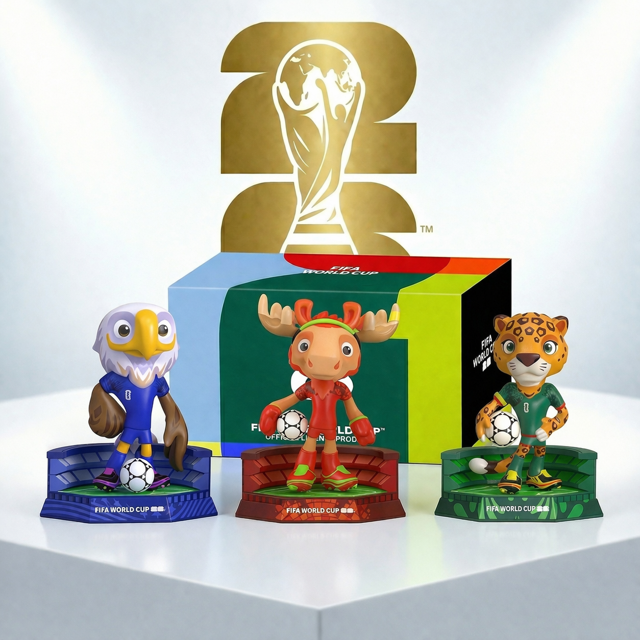 FIFA World Cup 2026 Official Mascot Figurine Set 9cm(3.5in)