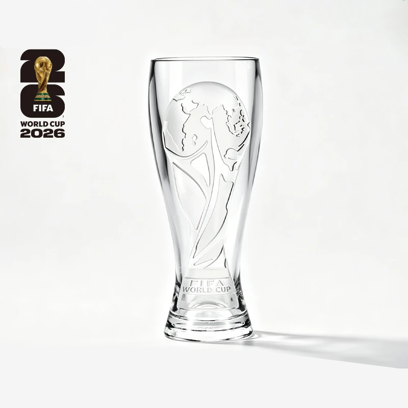 Official FIFA World Cup 2026 Edition -11oz Trophy Beer Glass​ - A Historic, Once-in-a-Lifetime Collector’s Item - Durable & Elegant, its Perfect for Everyday Enjoyment of Your Favorite Beers