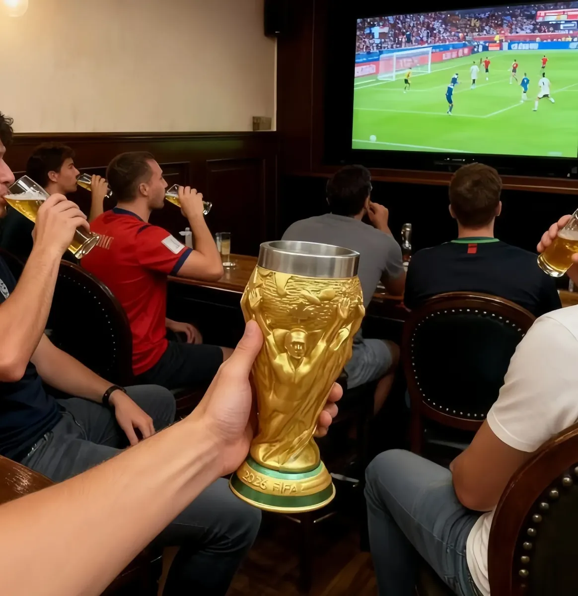 ⚽ 2026 FIFA World Cup Replica Trophy Beer Cup – Official Soccer Fan Collectible