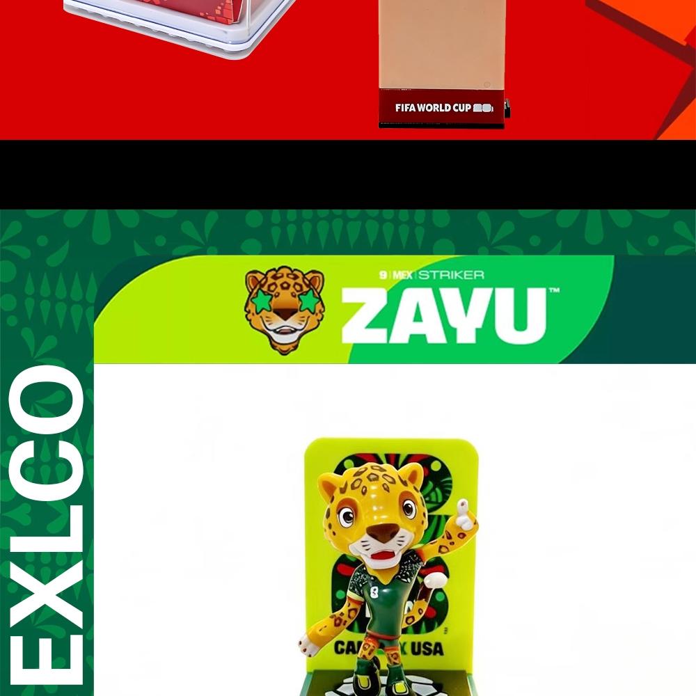 【Official FIFA Licensed】 2026 FIFA World Cup Mascot Collection Set (Canada Maple, Mexico Zayu, USA Clutch, 3 Pcs/Set, 6cm/2.36inch) Collectible Soccer Figurine Model Fan Memorabilia Gift