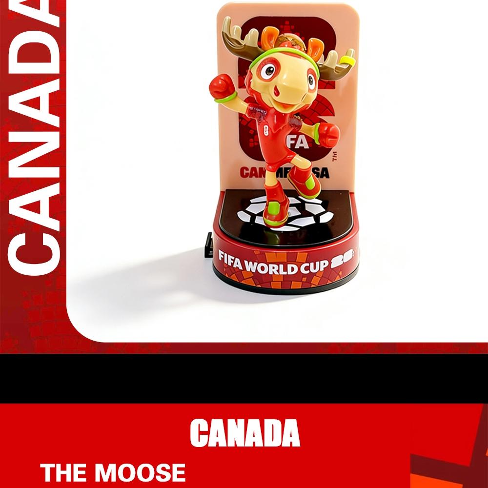 【Official FIFA Licensed】 2026 FIFA World Cup Mascot Collection Set (Canada Maple, Mexico Zayu, USA Clutch, 3 Pcs/Set, 6cm/2.36inch) Collectible Soccer Figurine Model Fan Memorabilia Gift