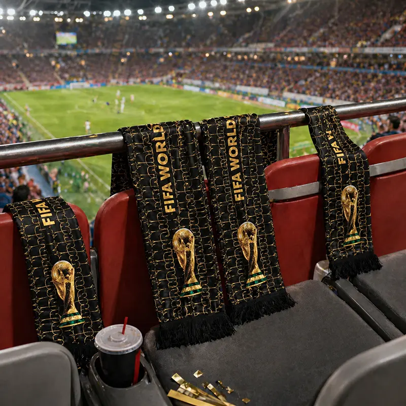 Official FIFA World Cup 2026 Edition - High Definition Polyester Trophy Scarf – Gameday Fan Wear for all Matches