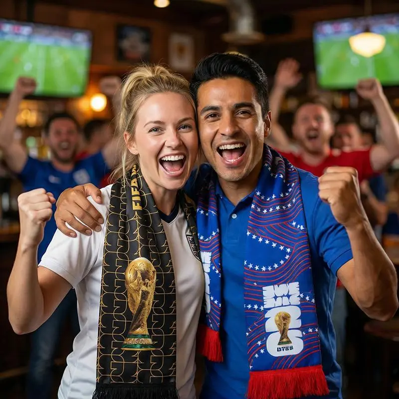Official FIFA World Cup 2026 Edition - High Definition Polyester Trophy Scarf – Gameday Fan Wear for all Matches