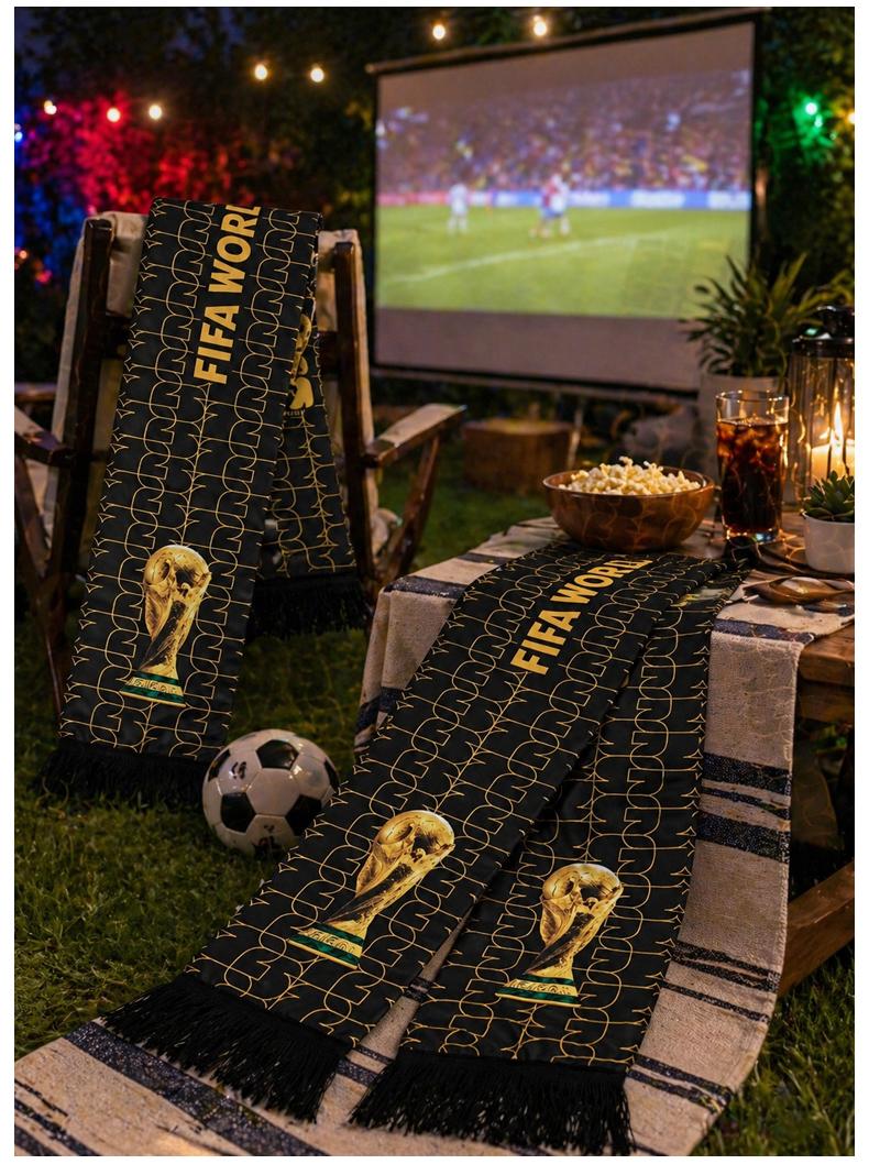 【FIFA WORLD CUP 2026 】Football USA Fan Scarf Gift Set | Official FIFA Merchandise | Supporter Scarf Set | Local Shipping SummerVibes