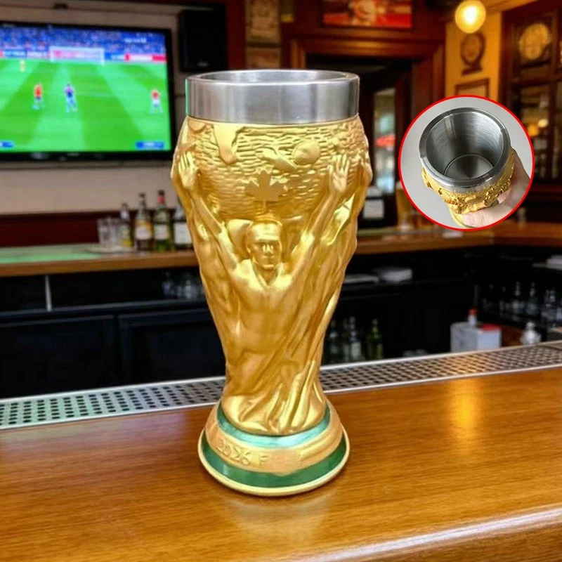 ⚽ 2026 FIFA World Cup Replica Trophy Beer Cup – Official Soccer Fan Collectible