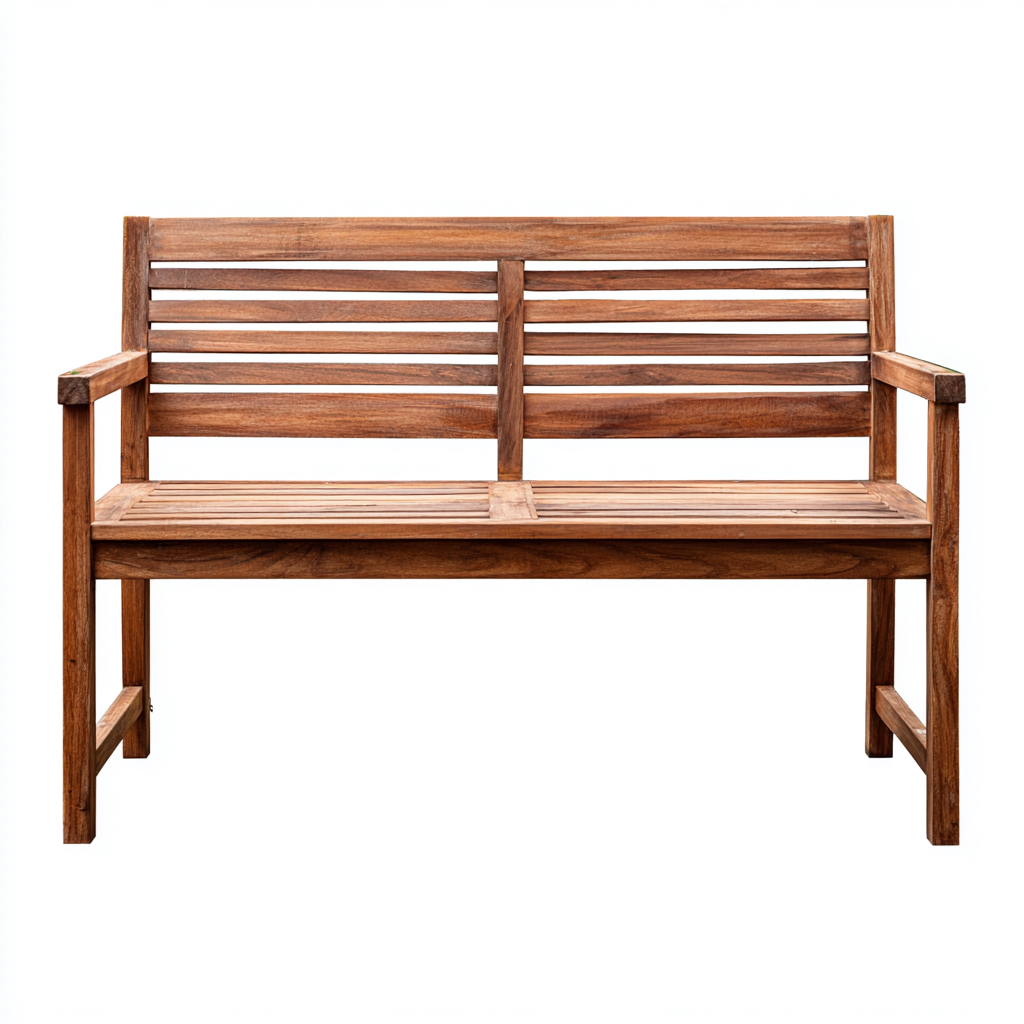 Gartenbank Holz 150x62x88 cm braun Modernes Design-Havengoio