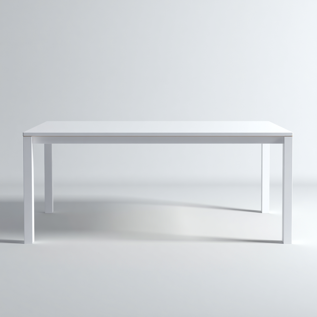 Gartentisch Metall 160x80x75 cm weiß Modernes Design-Havengoio