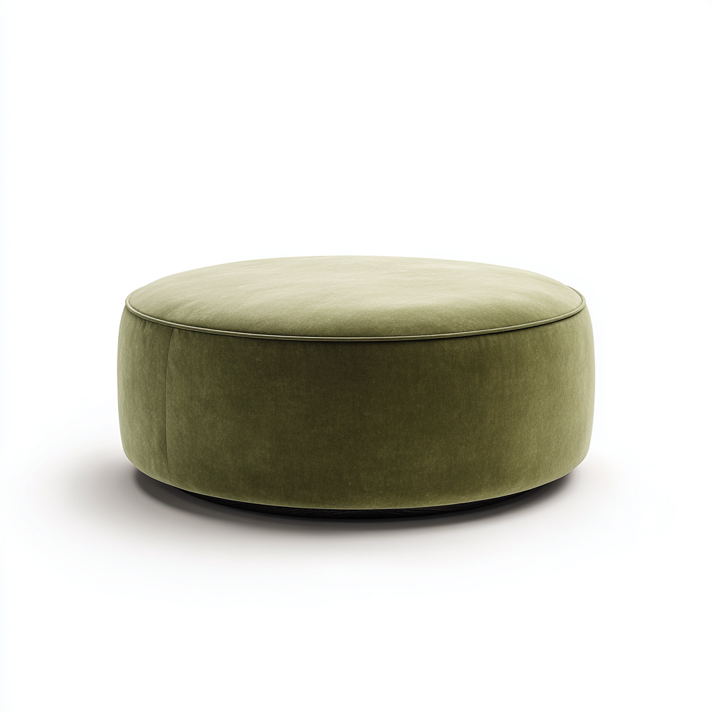 Fußhocker Stoff 75x75x38 cm - Grün - Modernes Design-Havengoio