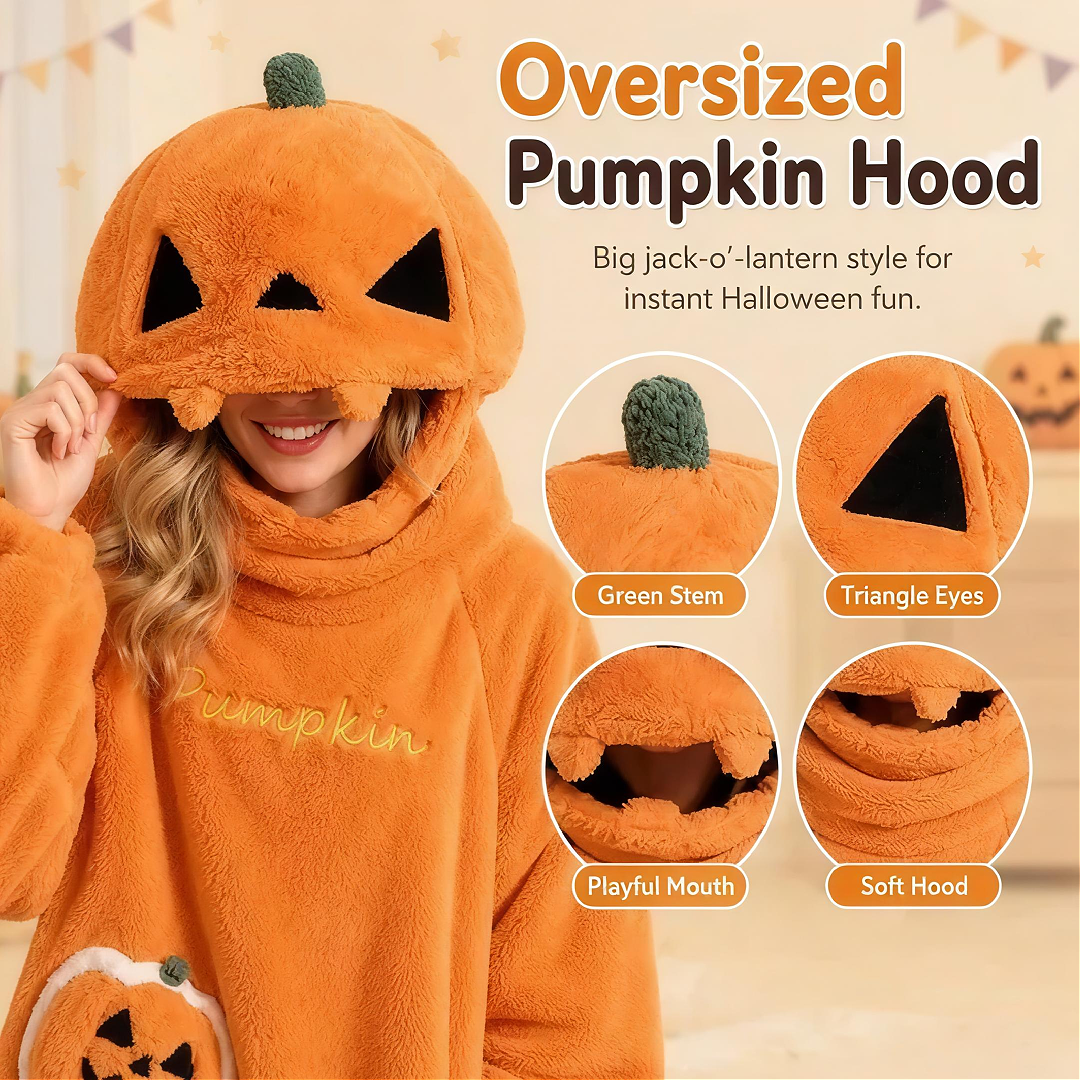 Halloween Night Pumpkin Print Onesie Loungewear