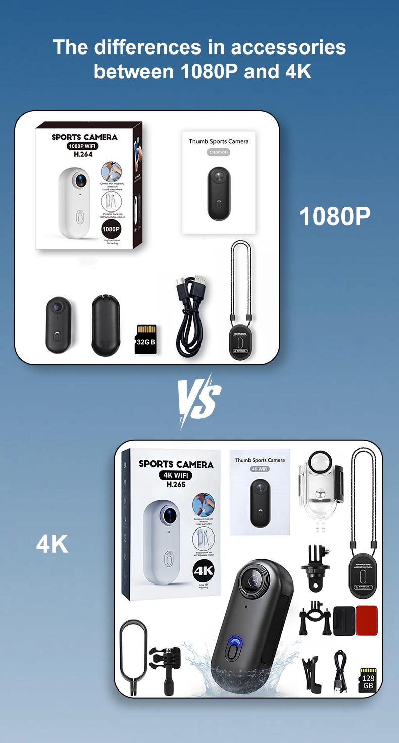 NUISK 4K Mini Body Camera with 110° Wide Angle IPX7 Waterproof 128GB Storage Wi-Fi App Control for Work Travel Fishing Pet Walking 4K/30fps Resolution NUISK 4K Mini Body Camera with 110° Wide Angle IPX7 Waterproof 128GB Storage Wi-Fi App Control for Work Travel Fishing Pet Walking 4K/30fps Resolution