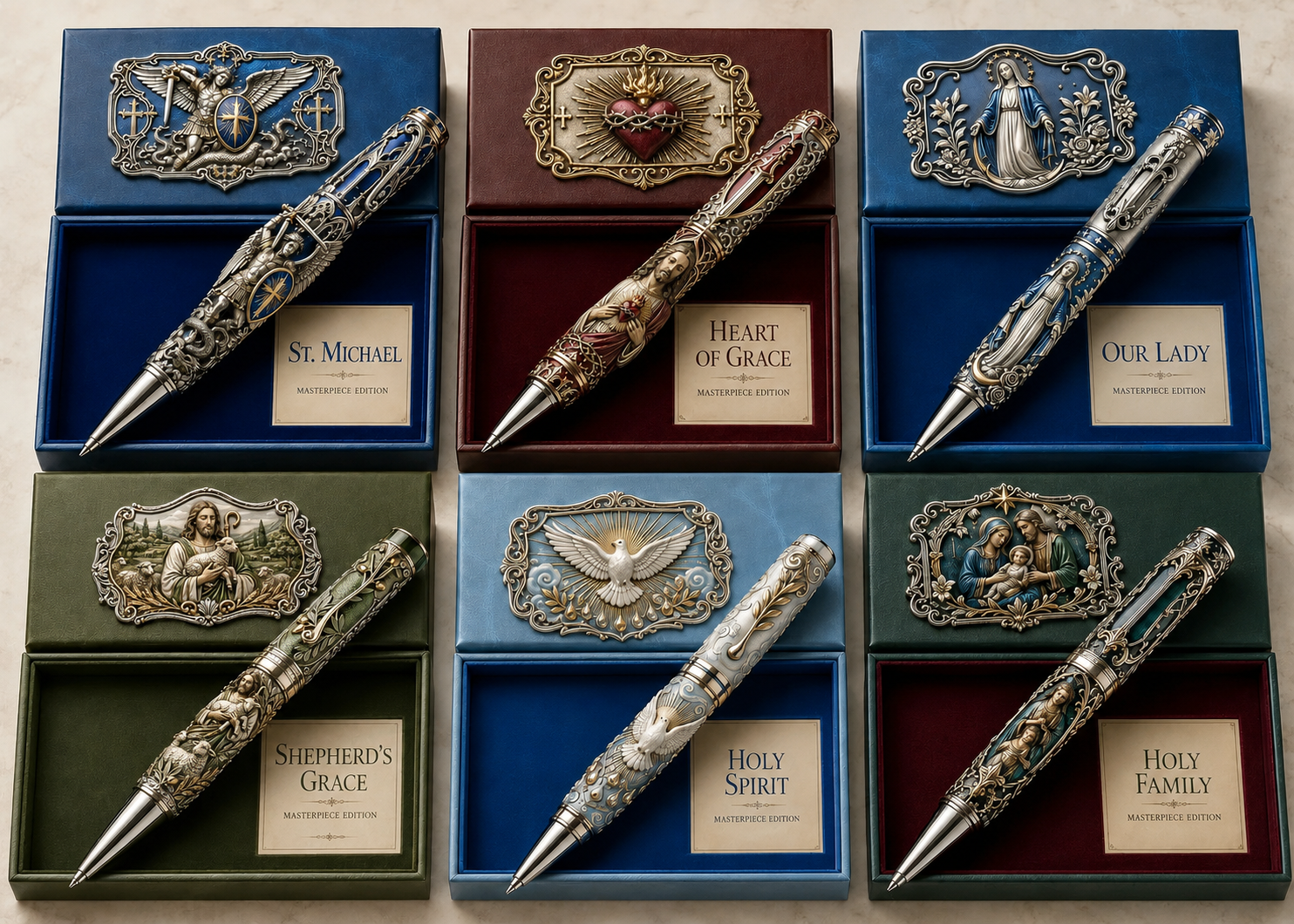 🔥 LAST DAY 49% OFF – ✝️ Sacred Legacy Faith-Inspired Keepsake Pen Collection | 6 Devotional Designs 🖊️✨