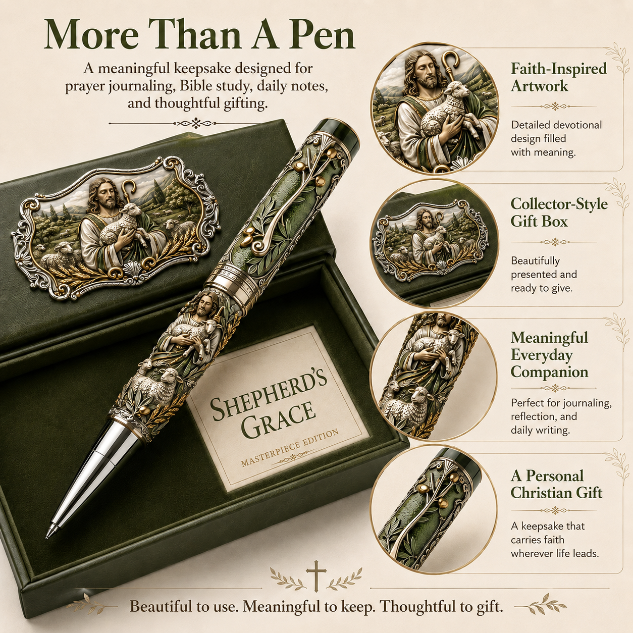 🔥 LAST DAY 49% OFF – ✝️ Sacred Legacy Faith-Inspired Keepsake Pen Collection | 6 Devotional Designs 🖊️✨