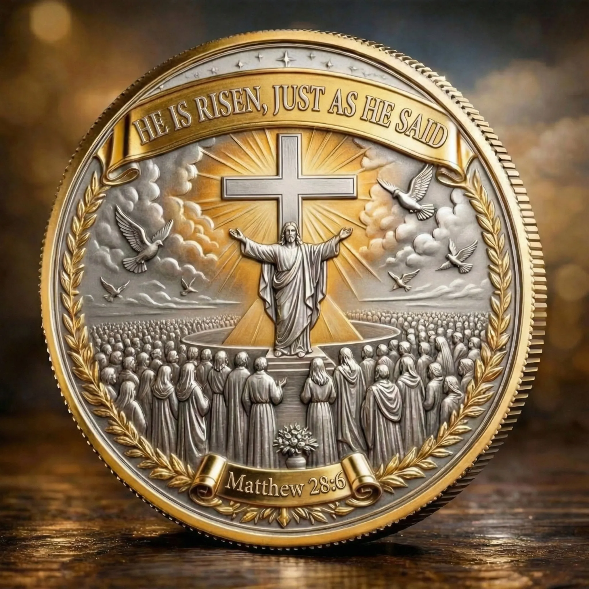 🏆 SUMMER SALE 60% OFF – ✝️ Greater Love Christian Commemorative Coin 🕊️