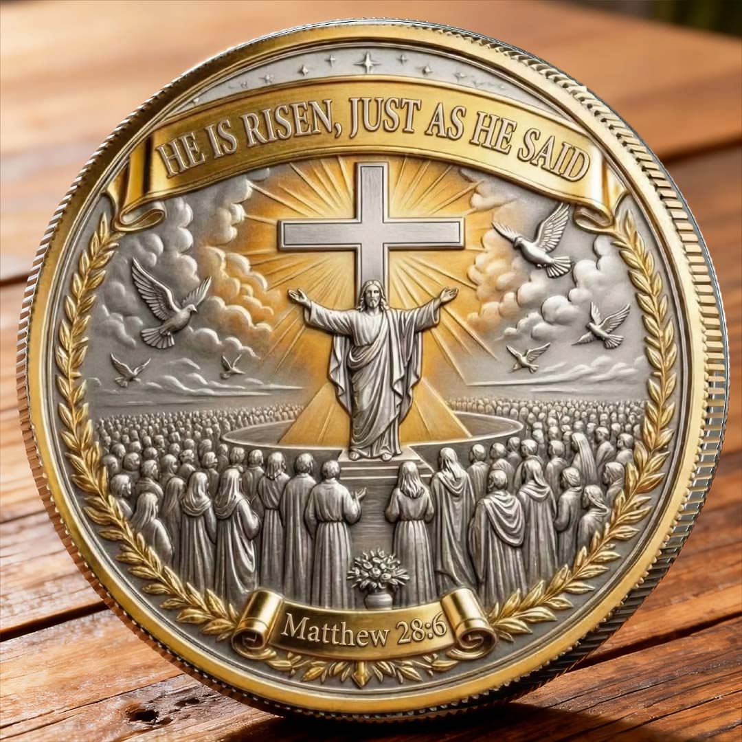 🏆 SUMMER SALE 60% OFF – ✝️ Greater Love Christian Commemorative Coin 🕊️