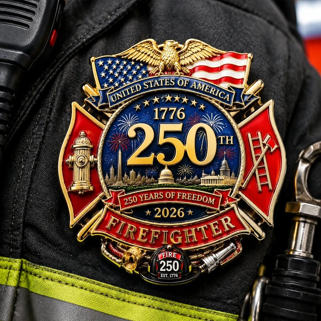 ⚡️Last Day 49% OFF - 250th Anniversary Firefighter Badge