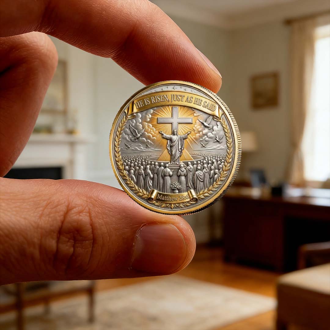 🏆 SUMMER SALE 60% OFF – ✝️ Greater Love Christian Commemorative Coin 🕊️
