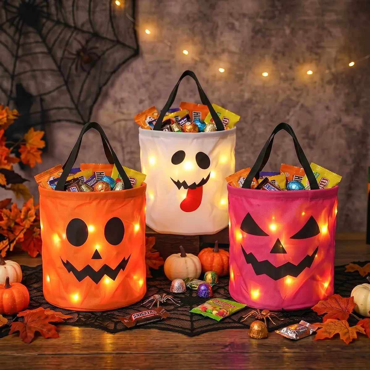 🎃 This Halloween Bag Is Already A Hit! ✨ LED Pumpkin Trick or Treat Bag – The Perfect Glow-Up For Kids 👻