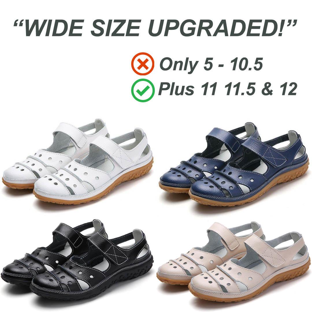 Lismali Comfyfleek Wide Toe Box & Wide Size Leather Sandals