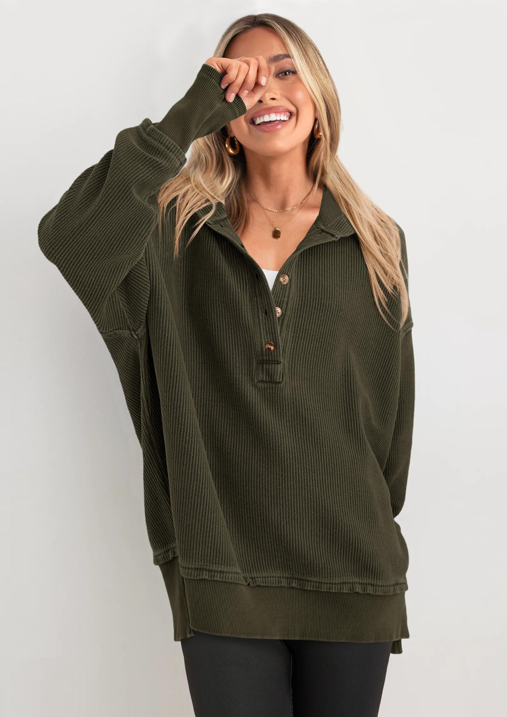 PRETTYGARDEN Womens Fashion Oversized Long Sleeve Hoodie