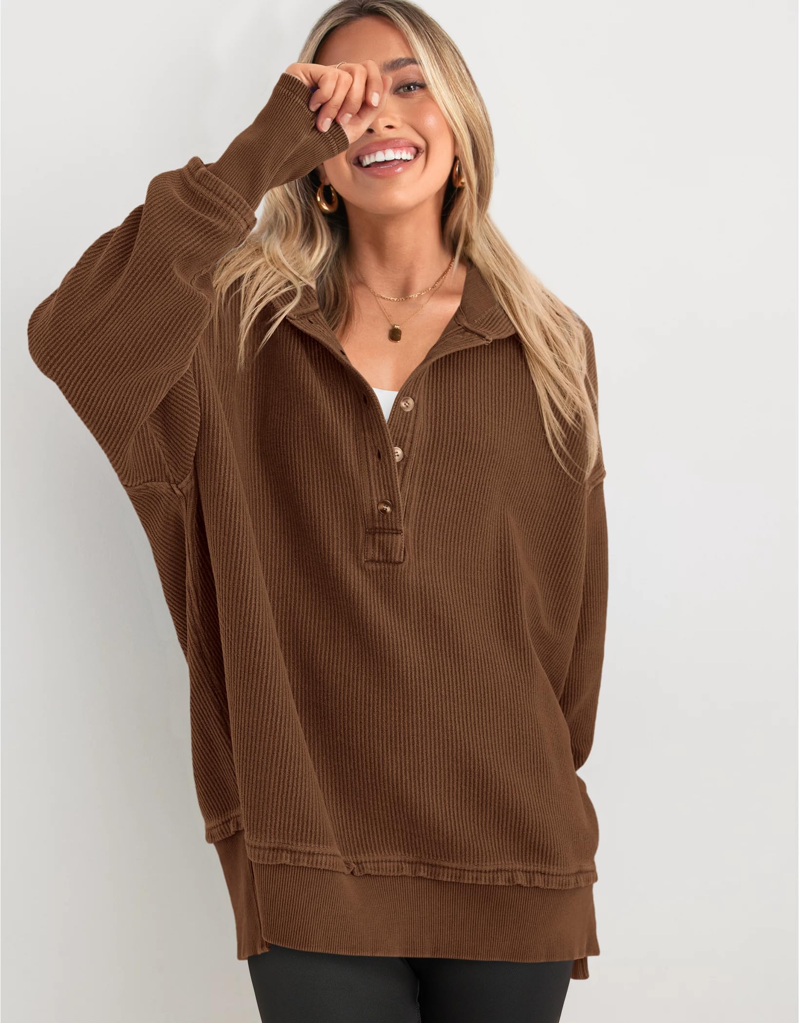PRETTYGARDEN Womens Fashion Oversized Long Sleeve Hoodie