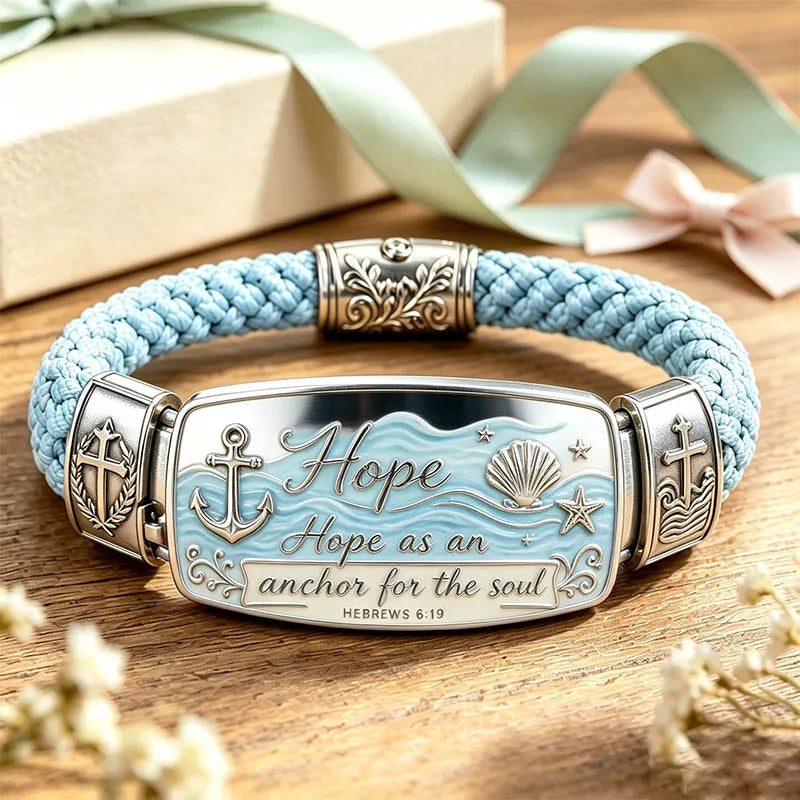 ✝️Faith Over Fear Bracelet – Christian Cross Bracelet Inspired by Isaiah 41:10, Hope, Courage & Divine Strength