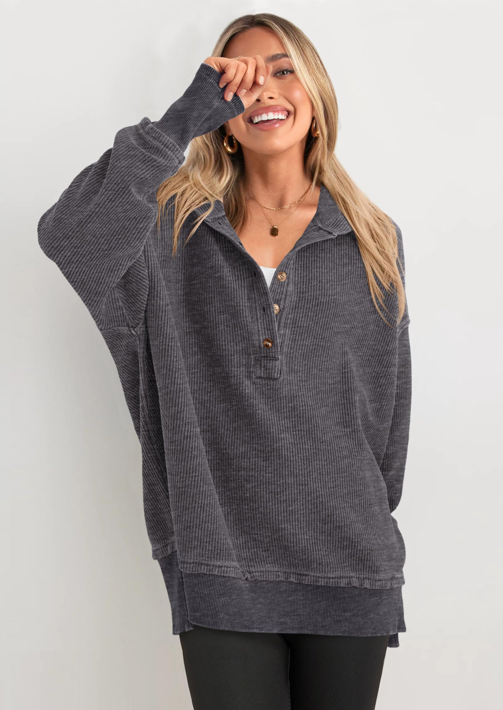 PRETTYGARDEN Womens Fashion Oversized Long Sleeve Hoodie