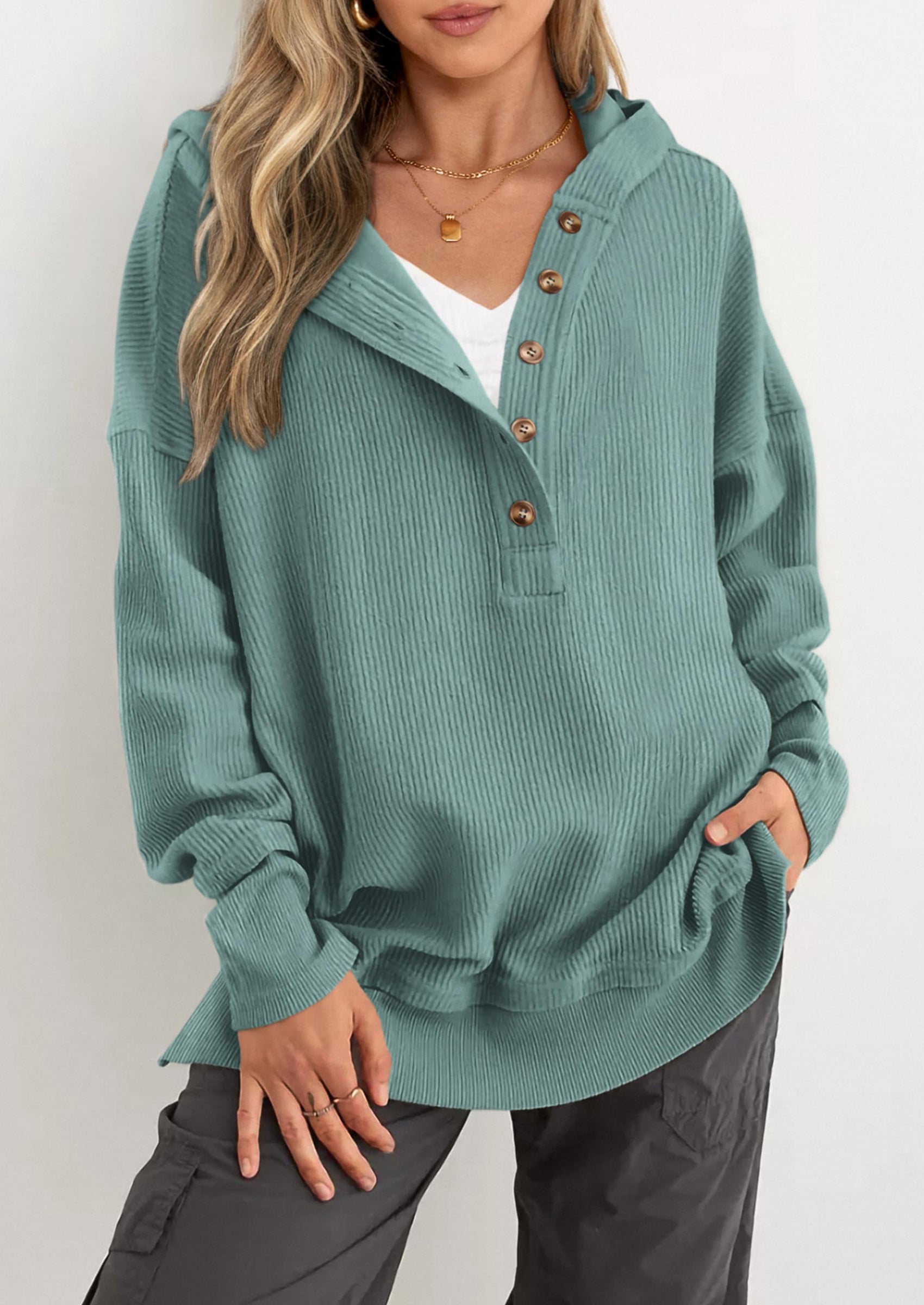 PRETTYGARDEN Womens Fashion Oversized Long Sleeve Hoodie