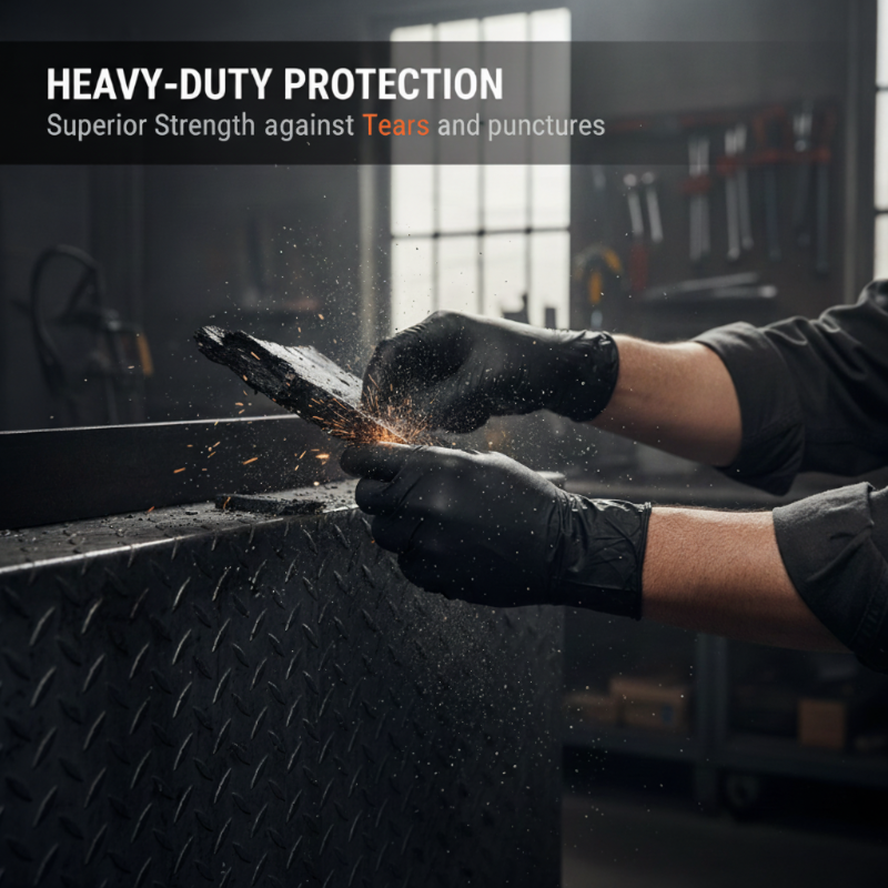 ⚡Today's Flash Sale 50% off🎁Nitrile Pro Gloves – Heavy Duty, Slip & Stain Resistant, Scratch Resistant