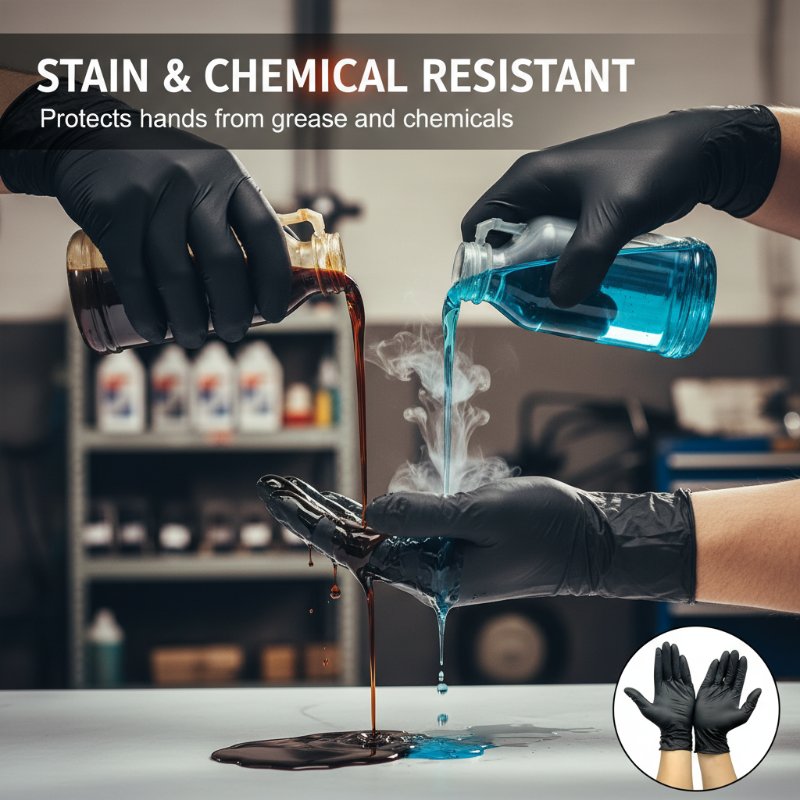 ⚡Today's Flash Sale 50% off🎁Nitrile Pro Gloves – Heavy Duty, Slip & Stain Resistant, Scratch Resistant