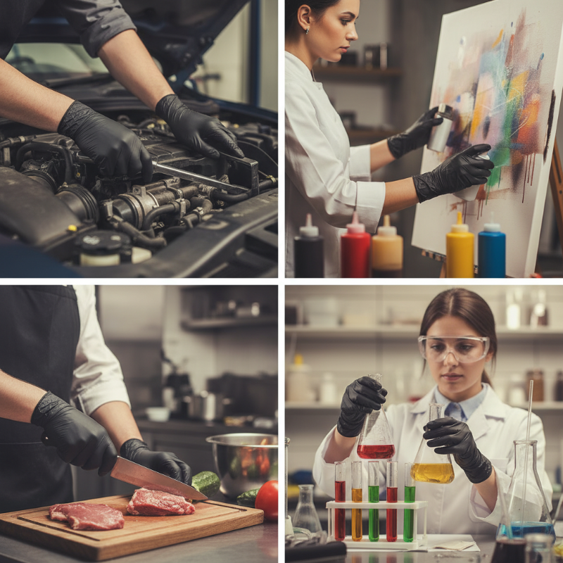 ⚡Today's Flash Sale 50% off🎁Nitrile Pro Gloves – Heavy Duty, Slip & Stain Resistant, Scratch Resistant