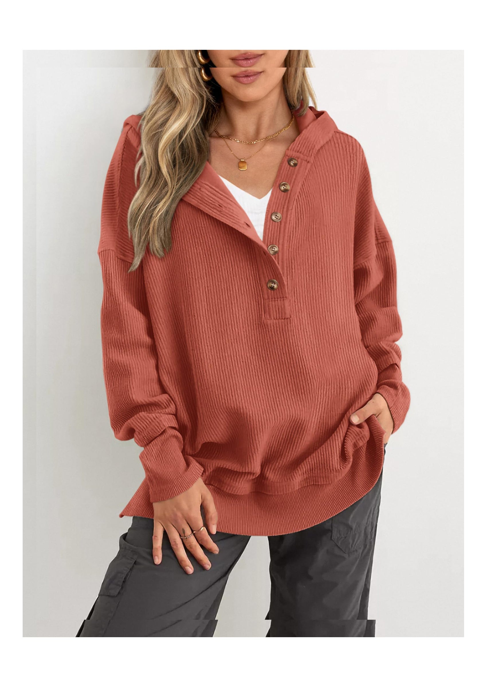 PRETTYGARDEN Womens Fashion Oversized Long Sleeve Hoodie