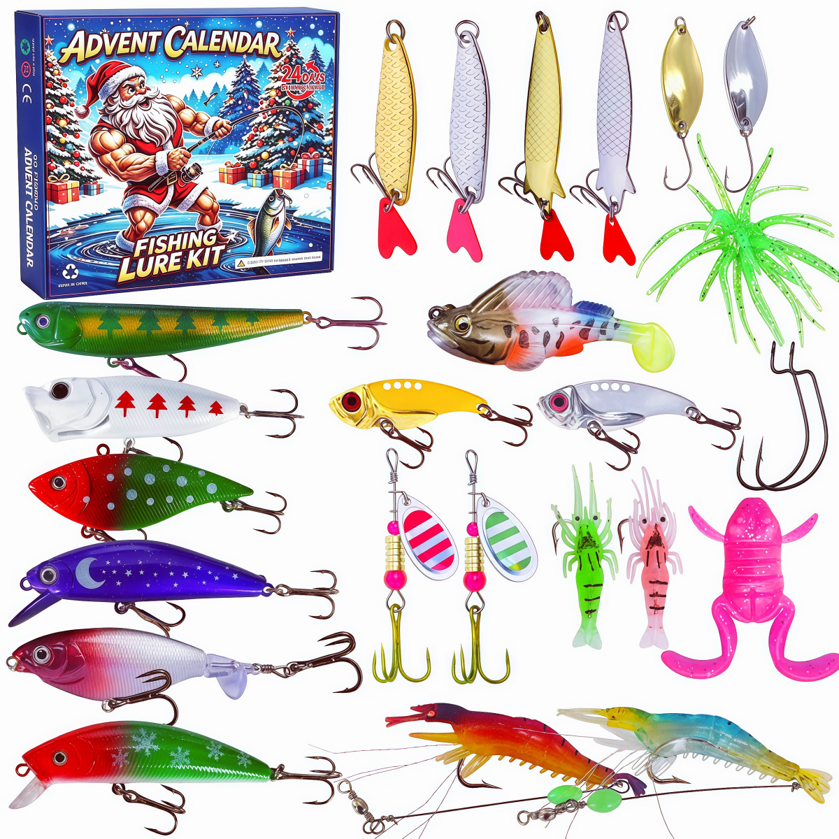 ⏳ Last day! 49% OFF – 🎣🎄 Christmas Fishing Lures Advent Calendar – Limited Release