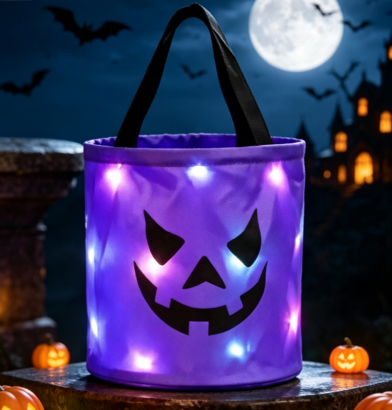🎃 This Halloween Bag Is Already A Hit! ✨ LED Pumpkin Trick or Treat Bag – The Perfect Glow-Up For Kids 👻