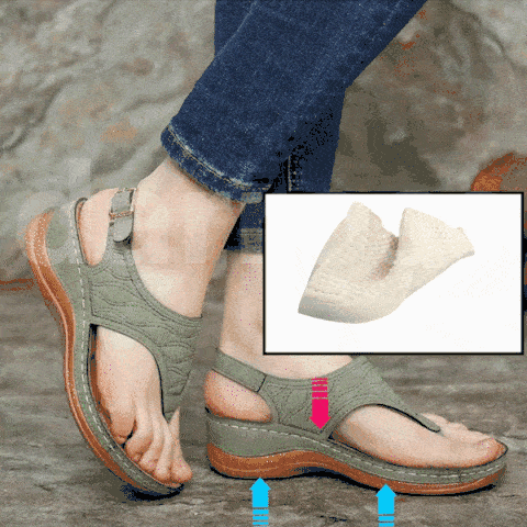 Lismali Uniqcloud Arch Support Wide Toe Box Clip Toe Sandals