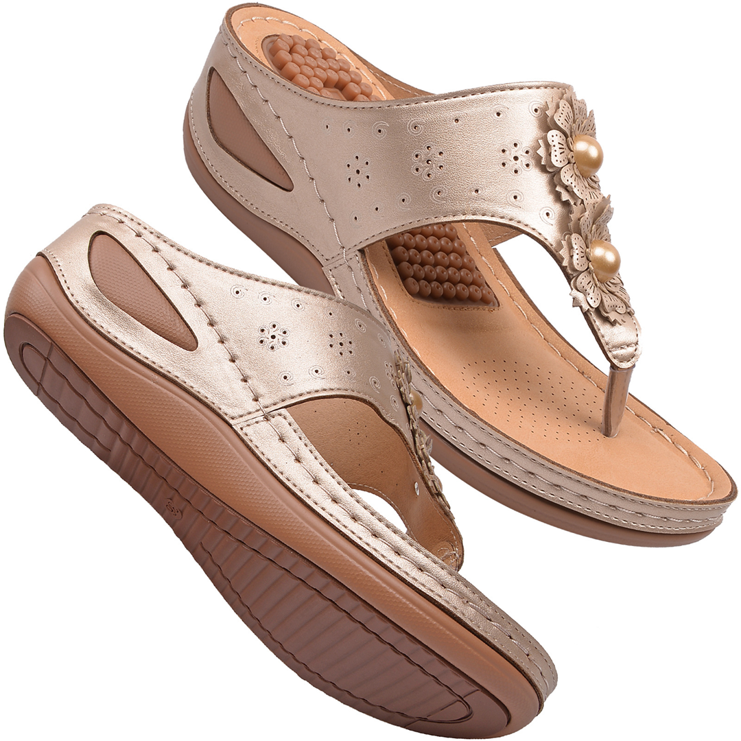 Lismali Comfortable Flip Flops With Arch Support