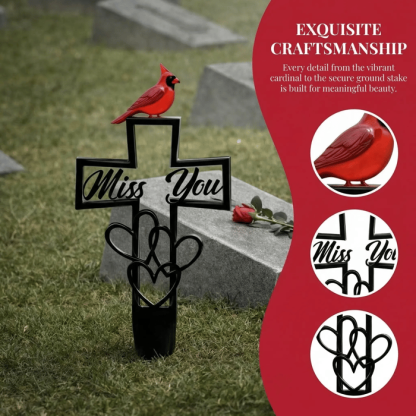 🐦LAST DAY 49% OFF -💖Metal Cemetery Memorial Plaque for Remembrance✝️