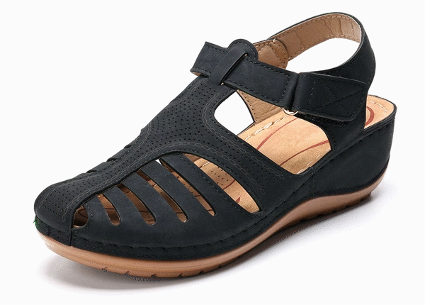 Lismali Vintage Comfy Bunion Closed Toe Sandals