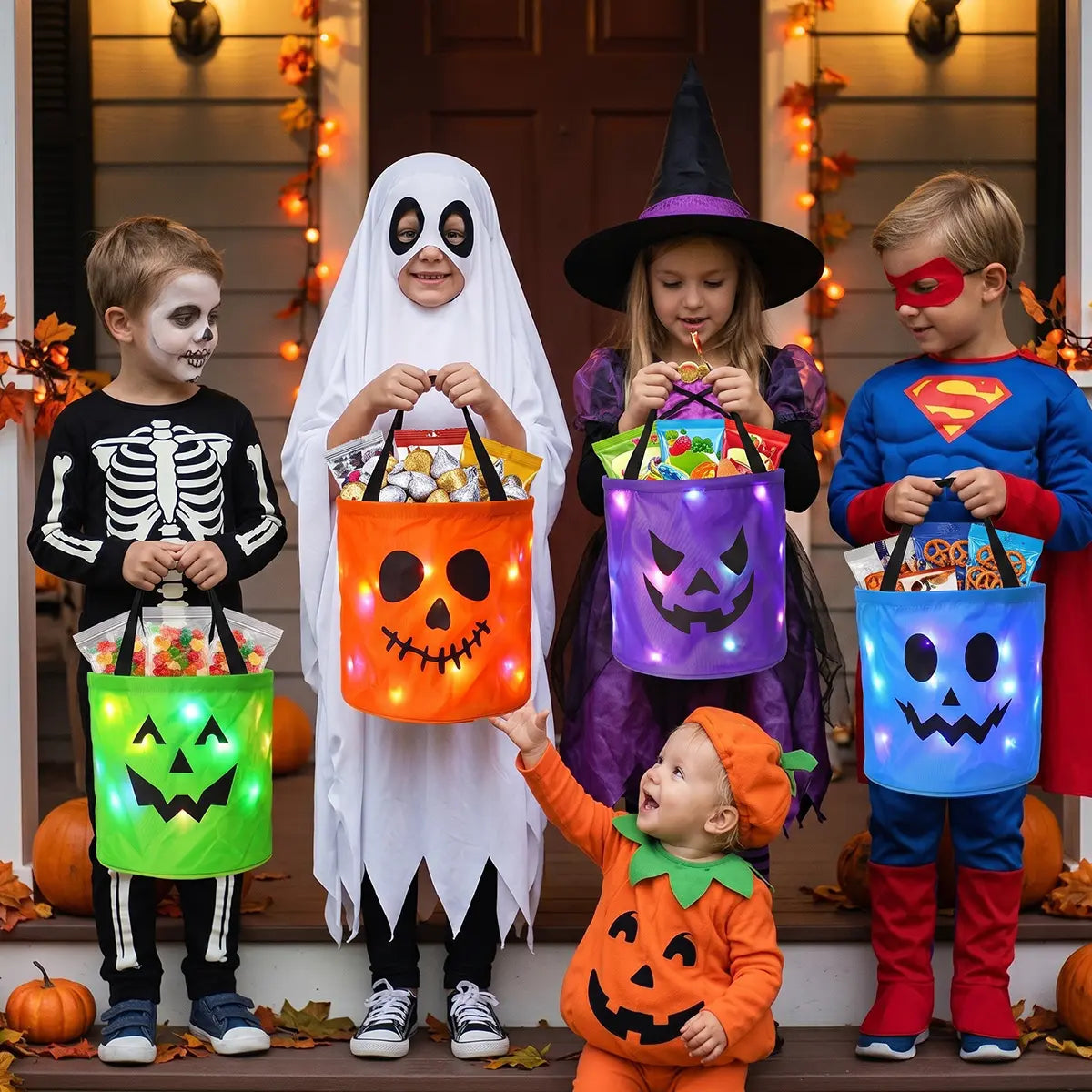 🎃 This Halloween Bag Is Already A Hit! ✨ LED Pumpkin Trick or Treat Bag – The Perfect Glow-Up For Kids 👻
