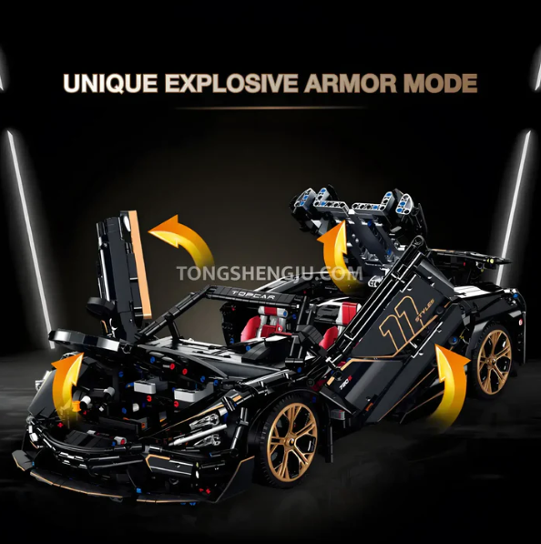 🏎️ Tech Series Car Building Block Set 