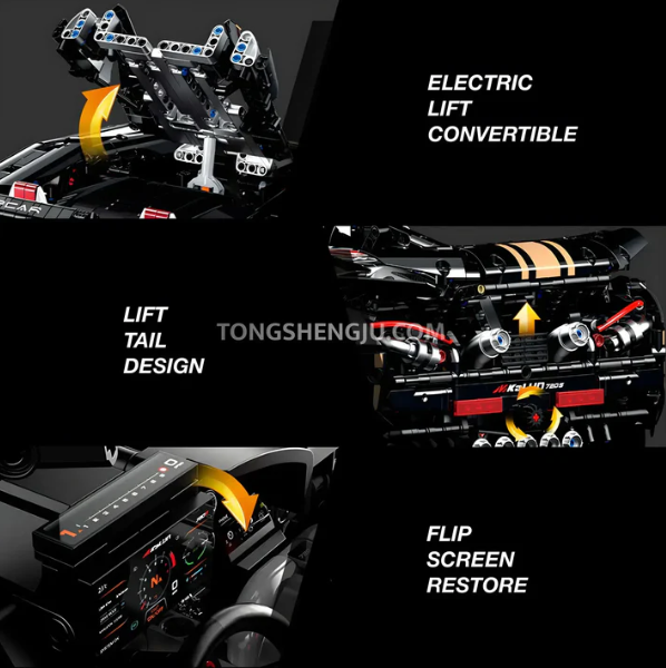 🏎️ Tech Series Car Building Block Set 