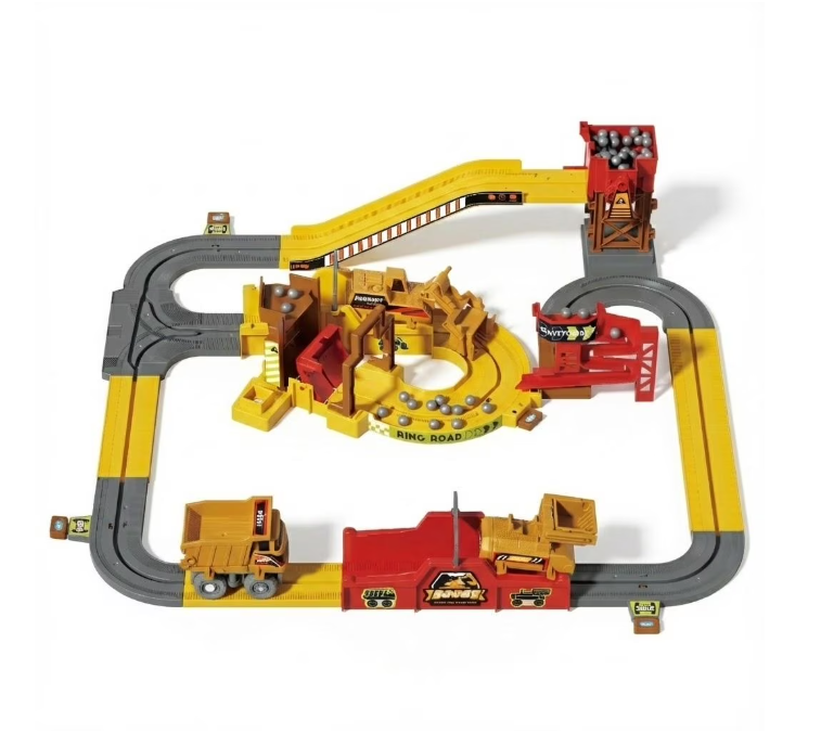 🚛 Children's Engineering Adventure Track Set - Electric Conversion Track with Excavator 🧒